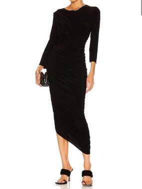 Norma Kamali Diana Long Sleeve Dress